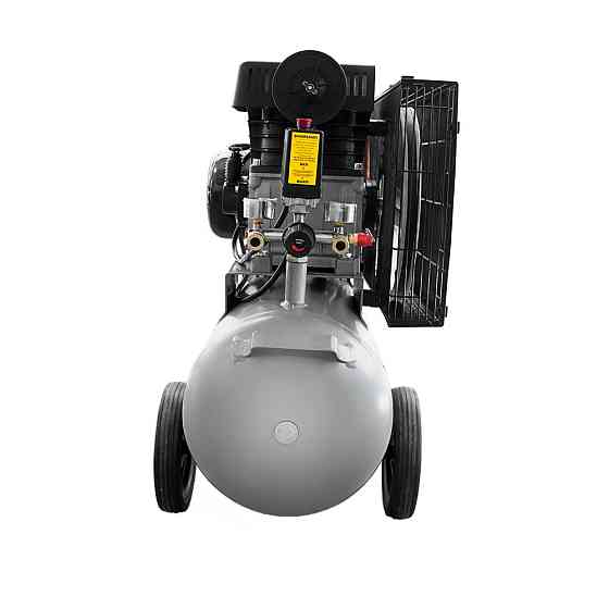 Компрессор двухцилиндровый ременный 2.5кВт 335л/мин 10бар 50л (2 крана) SIGMA (7044121) Ровно