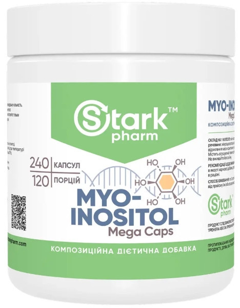 Міо-інозітол Stark Pharm Myo-Inositol 500mg 240 капс Київ - фото 1