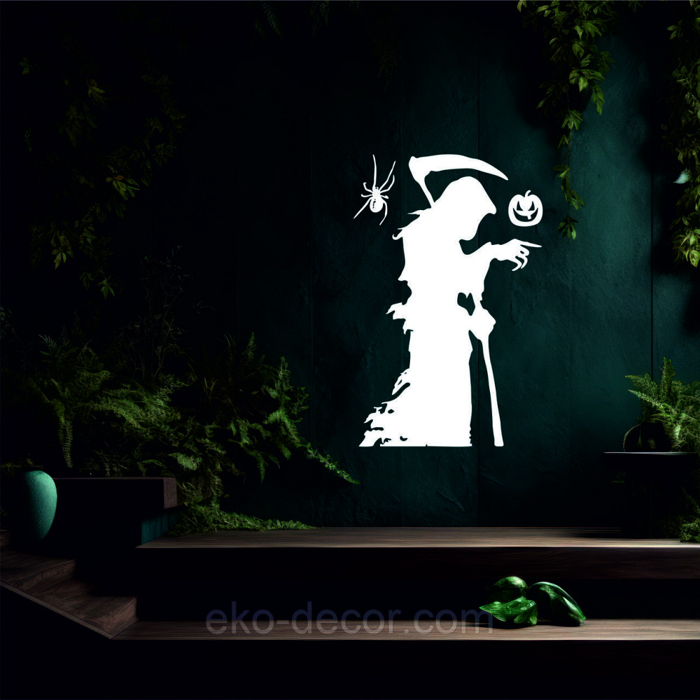 Декоративне настінне Панно «Смерти з косою», Декор на стіну 90*59 см, Білий Київ - фото 7