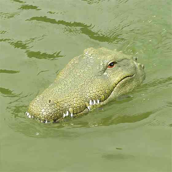 Катер крокодил, р/у плавающая голова крокодила, игрушка с имитацией головы крокодила Flytec V002 2,4G Киев