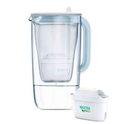 Фильтр-кувшин Brita Glass Jug One скляний 2.5л (1.7л води) з фільтр-картриджем, синій (1050452) Винница