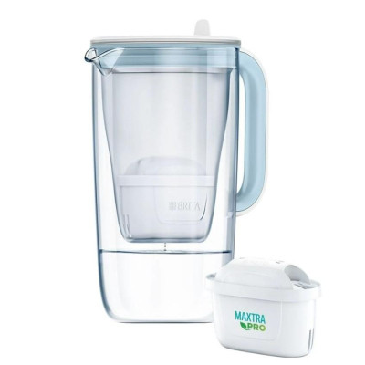 Фильтр-кувшин Brita Glass Jug One скляний 2.5л (1.7л води) з фільтр-картриджем, синій (1050452) Винница - изображение 1