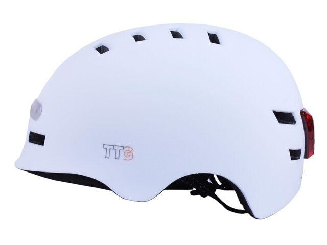 Шлем для самокатов, скейтов GTS-H-039 с габаритным фонарем (белый, size L) Мукачево - изображение 3