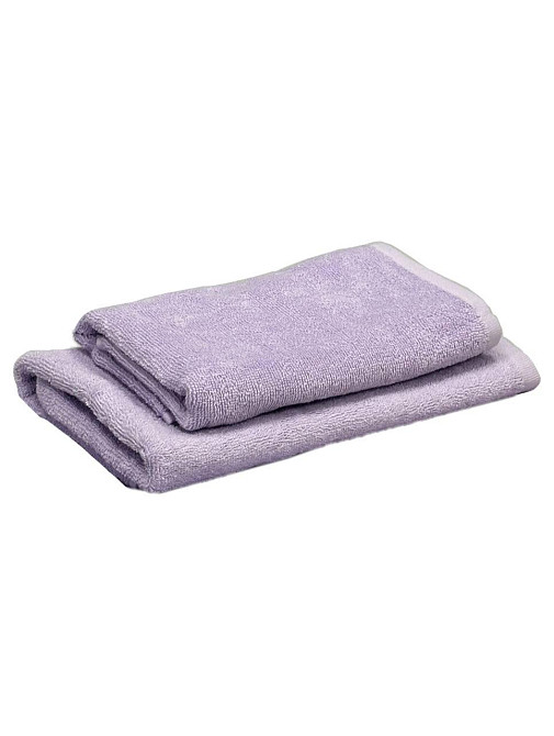 Комплект рушників Ideal Textile однотонних 50х90см + 70х140см 400 г/м2 (56860932) Ліловий Чернівці - фото 4