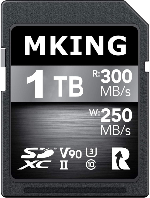 Карта памяти MKING Digital SDXC UHS-II 1 ТБ 1024 ГБ V90, чтение 300 МБ/с, запись 250 МБ/с, для 4K/8K фото и видео Киев - изображение 4