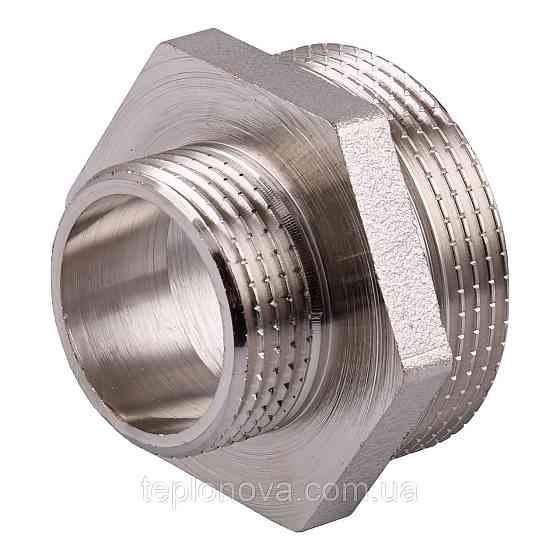 Ніпель редукційний 1 1/2"х1 НН нікельований NN752S OPTIMUM Чернівці