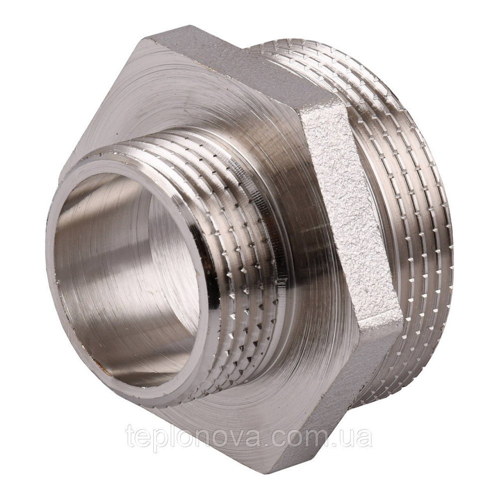 Ніпель редукційний 1 1/2"х1 НН нікельований NN752S OPTIMUM Чернівці - фото 1