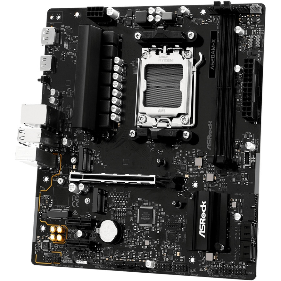 ASRock A620AM-X (AM5/A620A, 2*DDR5, PCIex16, DP/HDMI, 4xSATA, 2xM.2, 2.5GLan, 8ch, mATX) Винница - изображение 3