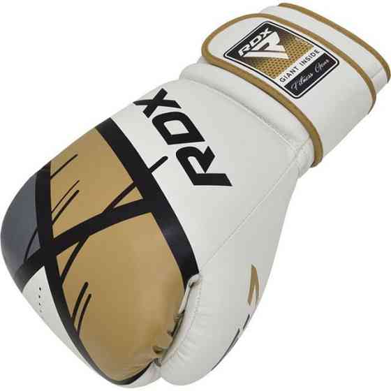 Боксерські рукавиці RDX F7 Ego Golden 8 унцій (капа в комплекті) Кам'янське