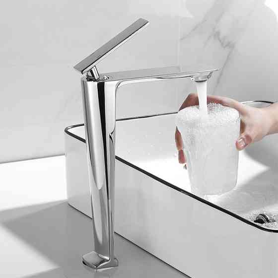 Смеситель для умывальника в ванну однорычажный, горизонтальный монтаж WanFan люкс качества Хром Каменец-Подольский