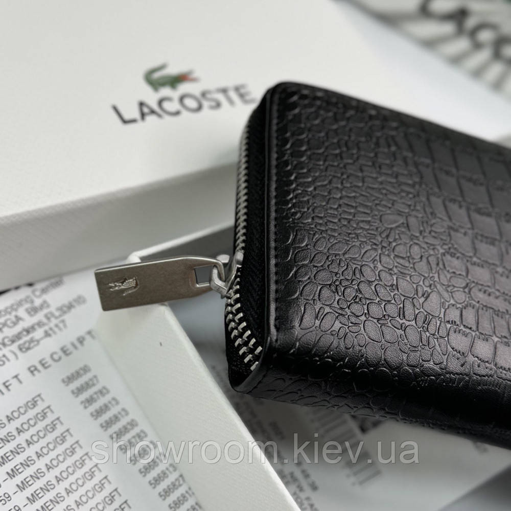 Мужской кошелек на молнии Lacoste (1715) Киев - изображение 9