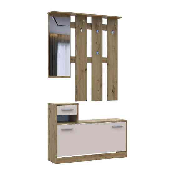 Прихожая с зеркалом Doros Alice Дуб Эвок/Кашемир 100х25х182.9 DRS-011755 (44900360) Днепр