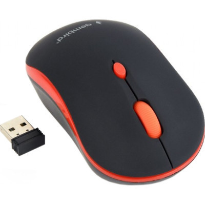 Мышка Gembird MUSW-4B-03-R Black+Red (MUSW-4B-03-R) Винница - изображение 1