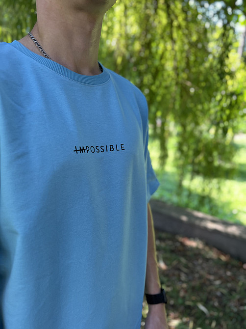 Літній костюм oversize unisex POSSIBLE (шорти + футболка) Чернівці - фото 2