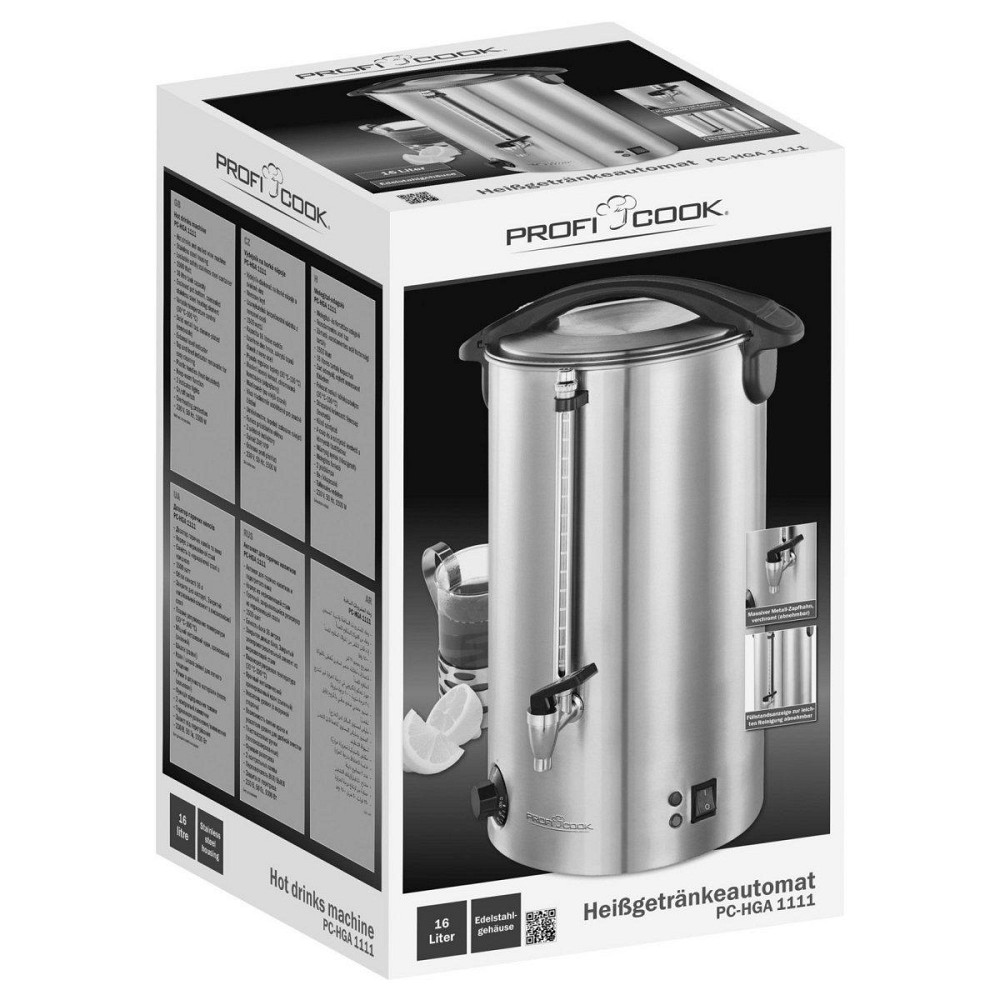 Термопот для горячих напитков 16 литров Profi Cook PC-HGA (1111) Нержавеющая сталь Нововолынск - изображение 6