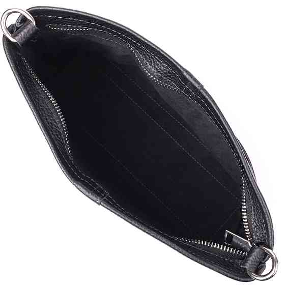 Жіночий шоппер 2 в 1 із натуральної шкіри GRANDE PELLE 22881 Чорний Київ