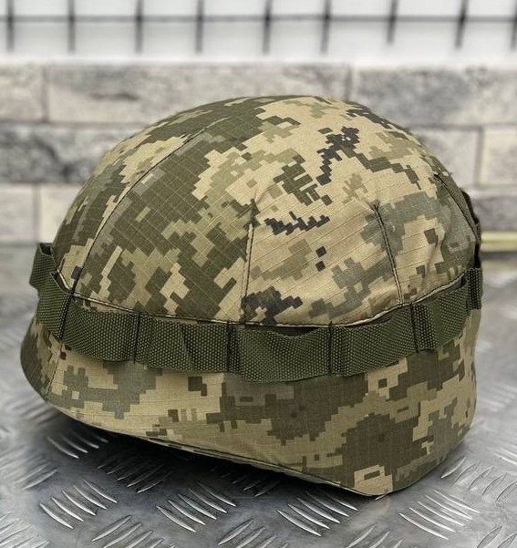 Кавер чохол для каски шолома піксель ЗСУ на затягуванні маскувальний чохол на шолом для військових п Одеса - фото 8