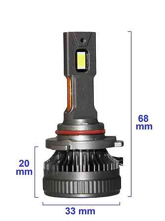 Комплект світлодіодних ламп QLine DualVision HB3 (9005) 65W Canbus 6000K 12V Харків