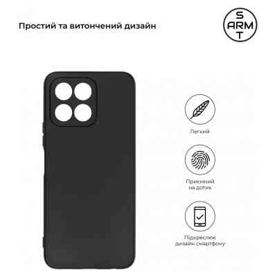 Чехол для мобильного телефона Armorstandart Matte Slim Fit Honor X6 Camera cover Black (ARM69401) Винница