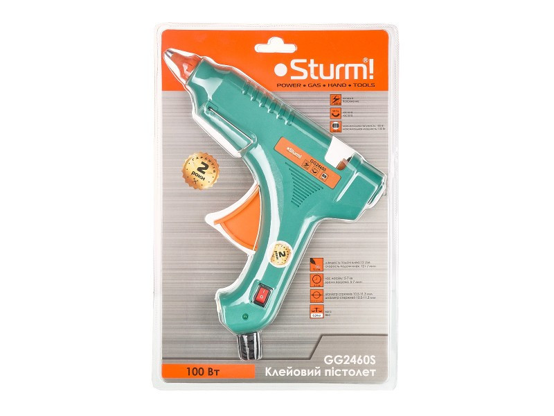 Пистолет клеевой 100 Вт Sturm, блистер GG2460S (читать описание) Ровно - изображение 2
