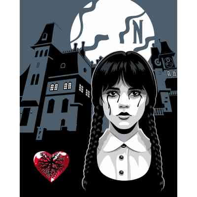 Картина по номерам Santi Wednesday Nevermore Academy 40х50 см (955059) Винница