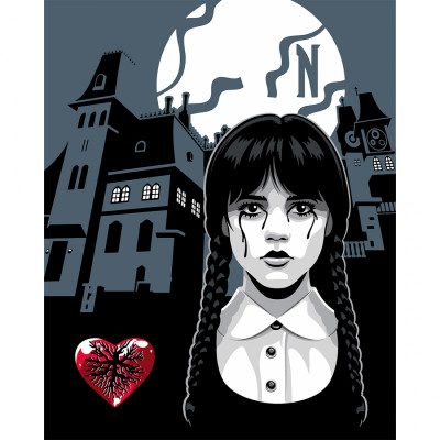 Картина по номерам Santi Wednesday Nevermore Academy 40х50 см (955059) Винница - изображение 1