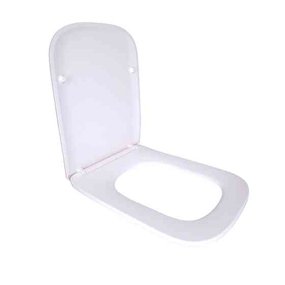 Qtap Сиденье для унитаза (Tern 490,520,610) 435x344x50 мм, White, с микролифтом, Slim Duroplast, Quick Release QTSC179W47353 Киев