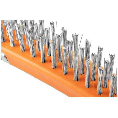 Щетка по металлу Neo Tools 3х19 рядов, прямая проволока 0.3мм, 345мм, двухкомпонентная рукоятка (39-052) Винница - изображение 2