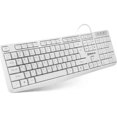 Клавіатура REAL-EL RK-513 USB White (EL123100047) Вінниця