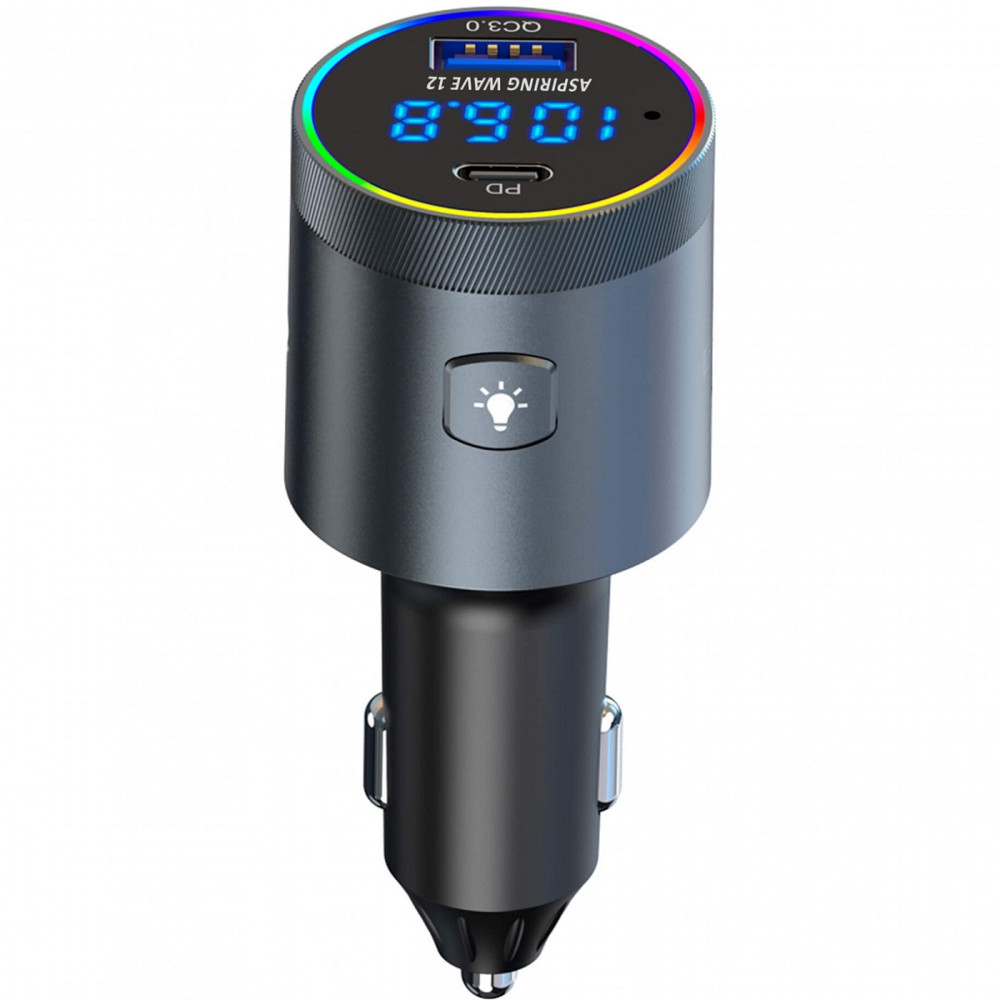 автомобільний FM-трансміттер Aspiring Wave 12 48W PD LED/Bluetooth/microSD/QC3.0,USB-C 30W Вінниця - фото 3