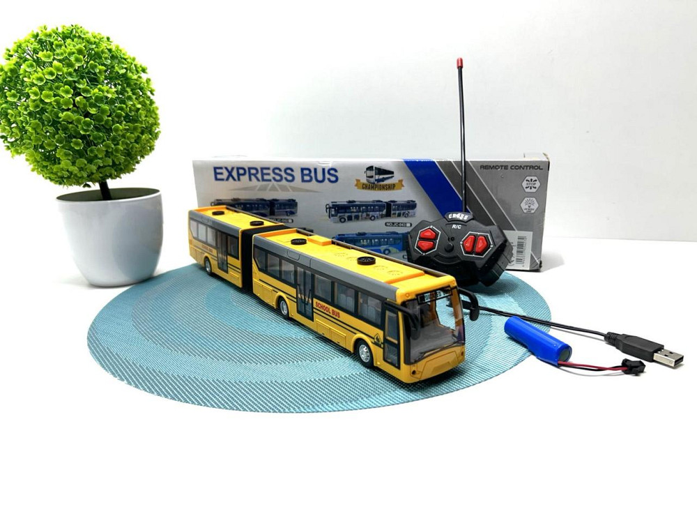 Автобус на радіокеруванні 35 см Жовтий (JC-044-45) Чернігів - фото 7