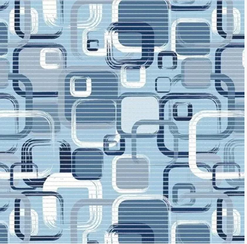 Килимок для ванної кімнати Dekomarin "Квадрати сині" 0,65 м Харків - фото 1