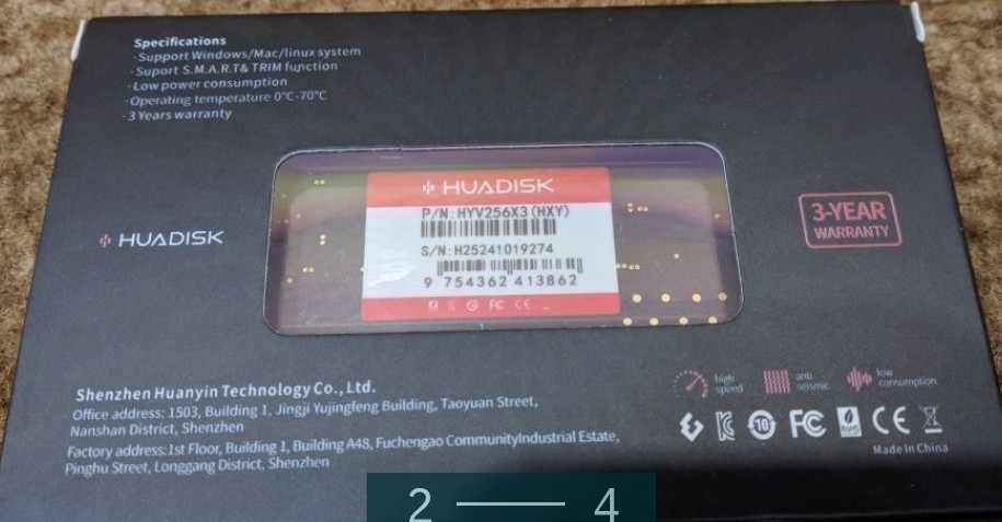 Жорсткий Диск SSD m2 Huadisk 256Gb. Харків - фото 3