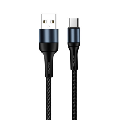 Дата кабель USB 2.0 AM to USB-C 1.0m nylon black ColorWay (CW-CBUC045-BK) Винница - изображение 5