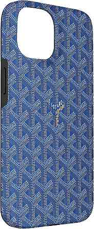 Чохол iPhone 15 Синій геометричний Blue Pattern PC/TPU 2‑частинний захист від падінь друк США Київ