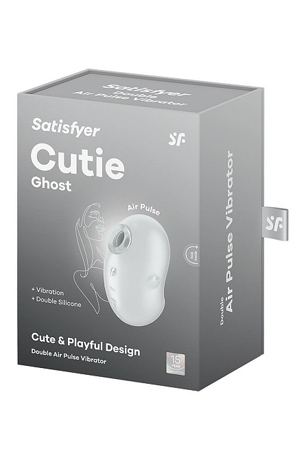 Вакуумный стимулятор вибратор Satisfyer Cutie Ghost белый, 9.1 см Sex Aura Киев - изображение 6