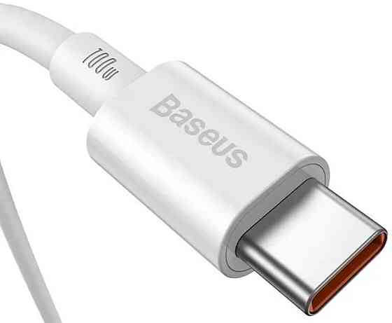 Кабель Baseus Dynamic Series Fast Charging Data Cable USB to Type-C 100W 1m White Київ