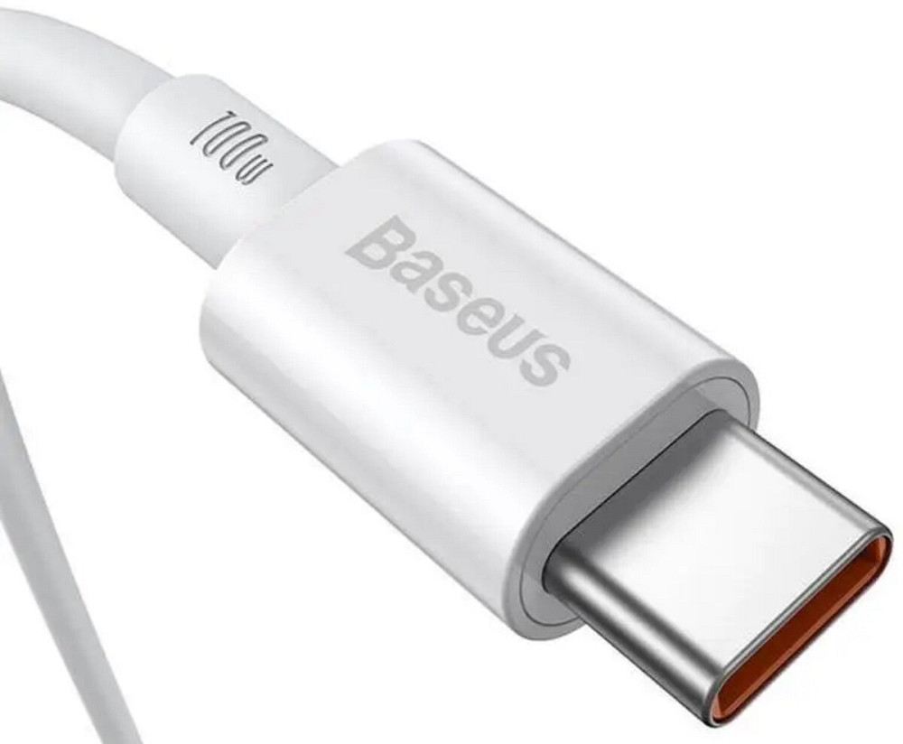Кабель Baseus Dynamic Series Fast Charging Data Cable USB to Type-C 100W 1m White Київ - фото 3