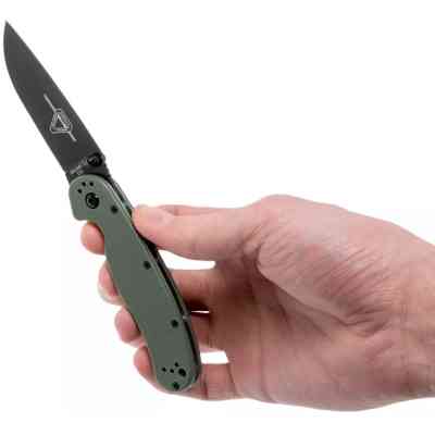 Нож Ontario Knife RAT II D2 OD Green, Black Blade (ON8830OD) Винница