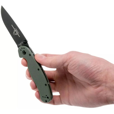 Ніж Ontario Knife RAT II D2 OD Green, Black Blade (ON8830OD) Вінниця - фото 5