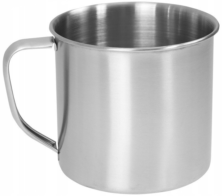 Туристична кружка з ручкою 500 мл Mil-Tec (14602000) Нержавіюча сталь Нововолинськ - фото 1