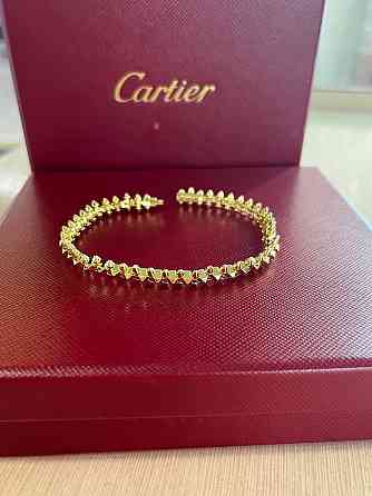 Браслет Cartier  Подвижные зубчики  Лимонное золото Одесса
