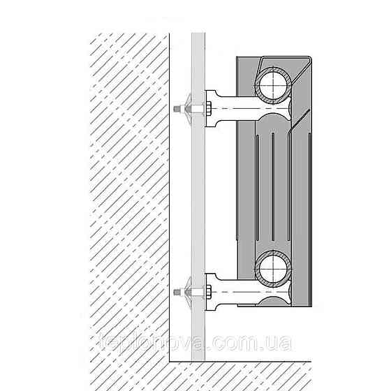 Комплект кронштейнів радіатора CRISTAL NS-1012 кутовий оцинкований 100x77x47м (2 шт.) Чернівці