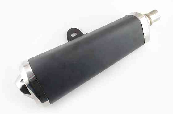 Глушник (тюнінг) 400 * 100mm, кріп. Ø78mm (три-овал, чорний, конус, прямоток) Київ