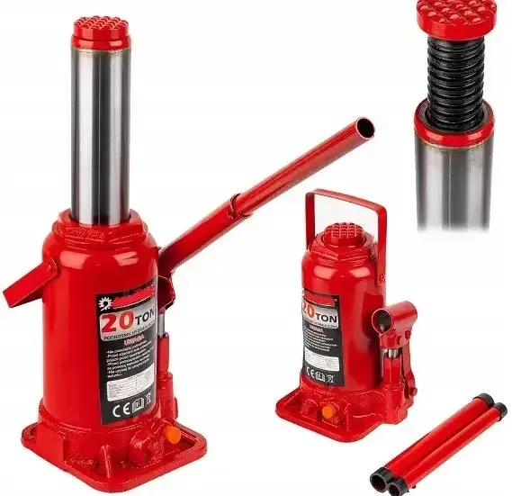Домкрат пляшковий гідравлічний LEX вантажопідйомністю 20 тонн гідродомкрат підкатний для важкої техніки професійний Львів - фото 3