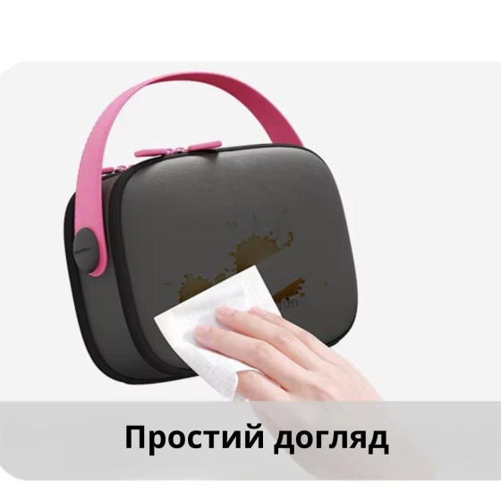 Сумка силіконова косметичка дорожня для аксесуарів у ванну кімнату та душ, EVA водонепроникна, біла Кам'янець-Подільський