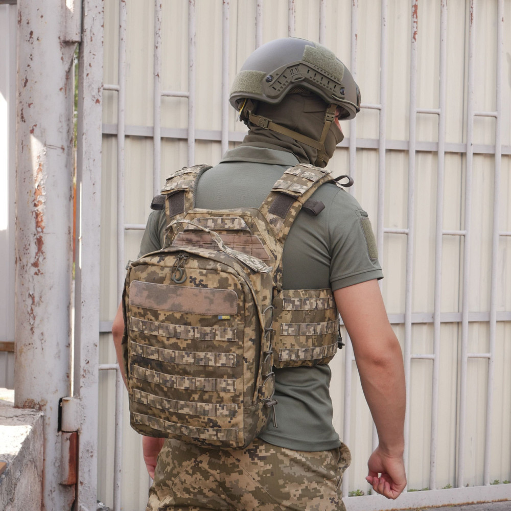 Штурмовой рюкзак 10л. быстросъемный кордура пиксель.Тактический рюкзак 10л., рюкзак штурмовой пиксель Киев - изображение 8