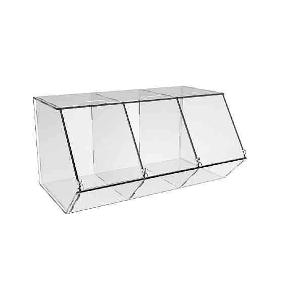 Диспенсер EKOSTAR 295х180х150мм для мармеладов, снеков, орехов 3 ячейки Киев