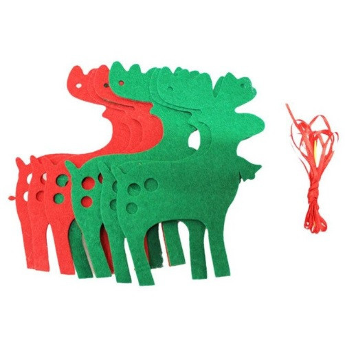 Новогодняя гирлянда Олени 280 см красно-зеленый Киев - изображение 2