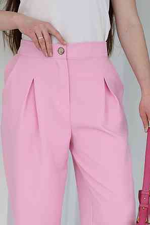 Жіночі широкі штани джогери "Flavio" Норма та батал Рожевий, 46-48 Київ